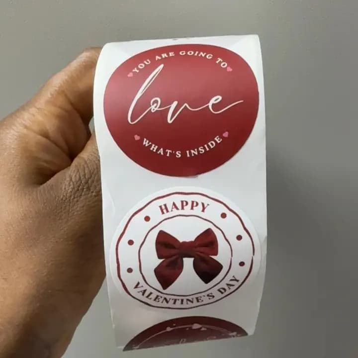 Valentine Thankyou Stickers
