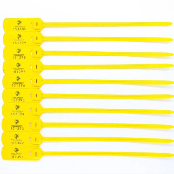 DOJA BARCELONA, Yellow plastic safety seals, 100 units