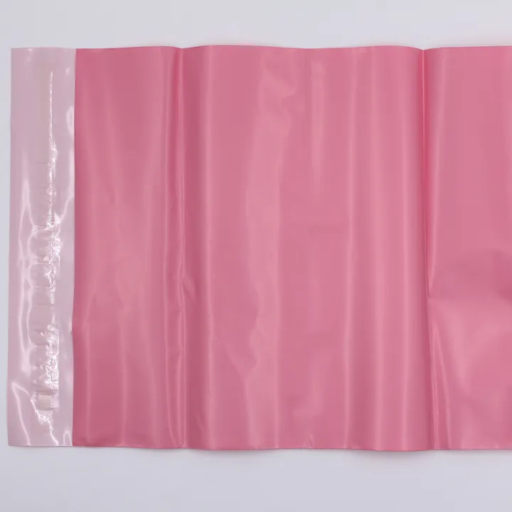 Plain Pink Tamper Evident Polymailer Bag 25*35cm M (PINK)